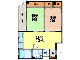 千歳町駅 徒歩1分 5階の物件間取画像